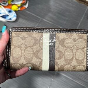 coach leather wallet